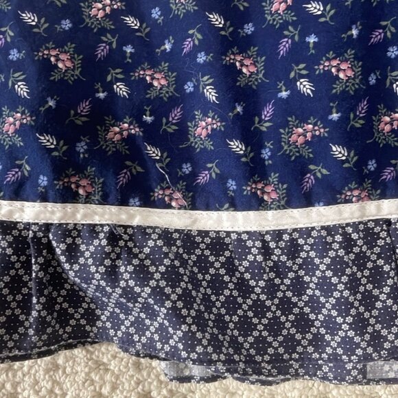 Gunne Sax Vintage 1970s Prairie Ruffle Bottom Wrap Skirt Size 13 - Picture 5 of 13